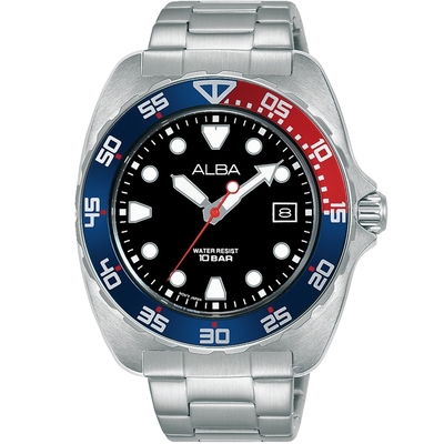 ALBA 雅柏 潛水風格時尚腕錶/44.7mm(VJ42-X317D/AS9M99X1)