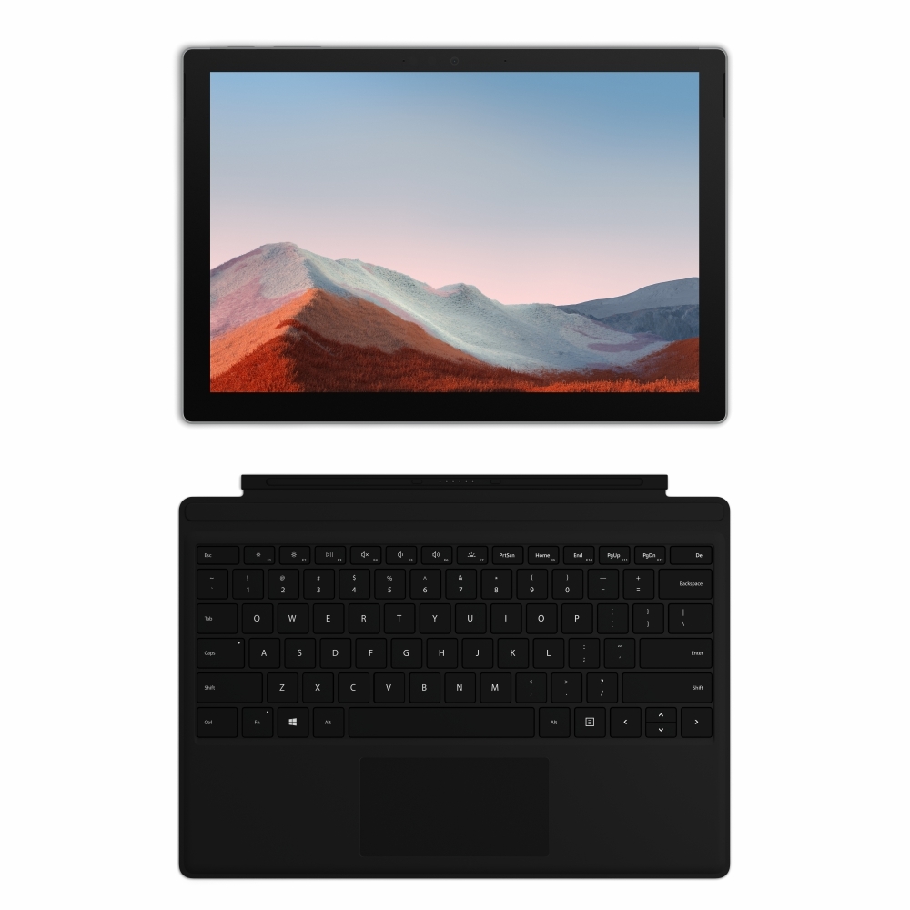 Surface Pro 7+ 商務版i5/8G/128G 白金含黑色鍵盤| 二合一筆電/平板筆