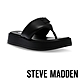 STEVE MADDEN-BONFIRE 胖胖夾腳厚底拖鞋-黑色 product thumbnail 1