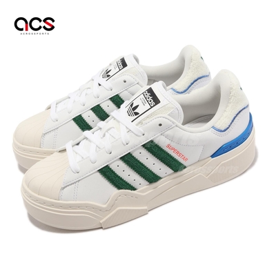 adidas 休閒鞋 Superstar Bonega 2B W 女鞋 白 綠藍 厚底 奶油底 愛迪達 HQ9884