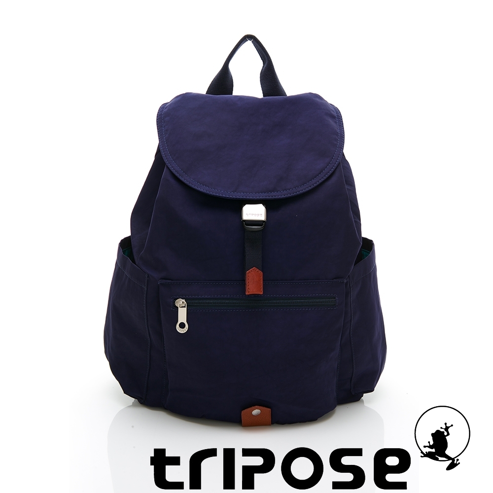 tripose MEMENTO系列微皺尼龍經典輕量後背包(大) 深海藍