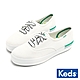 KEDS THE PLATFORM 經典帆布厚底緞帶休閒鞋-白/綠 9231W133499 product thumbnail 1