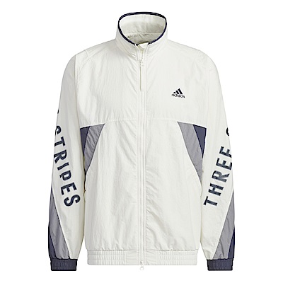 Adidas Word WOV JKT IT4361 男女 立領 外套 風衣 運動 訓練 休閒 慢跑 寬鬆 白 灰藍