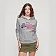 SUPERDRY 女裝 連帽套頭衫 Tonal VL Hoodie 灰 product thumbnail 1