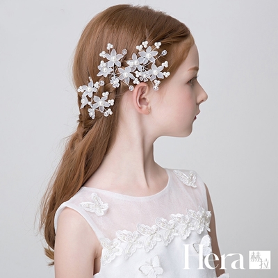 【HERA赫拉】珍珠假花新娘婚紗髮簪/頭飾