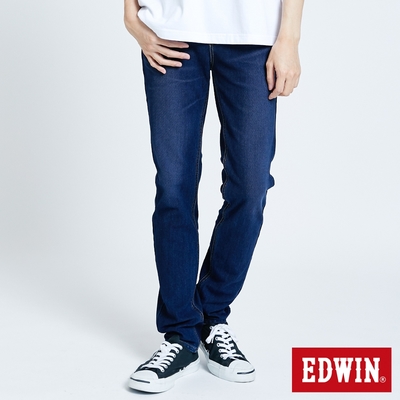 EDWIN 迦績EJ2透氣小直筒牛仔褲-男-酵洗藍