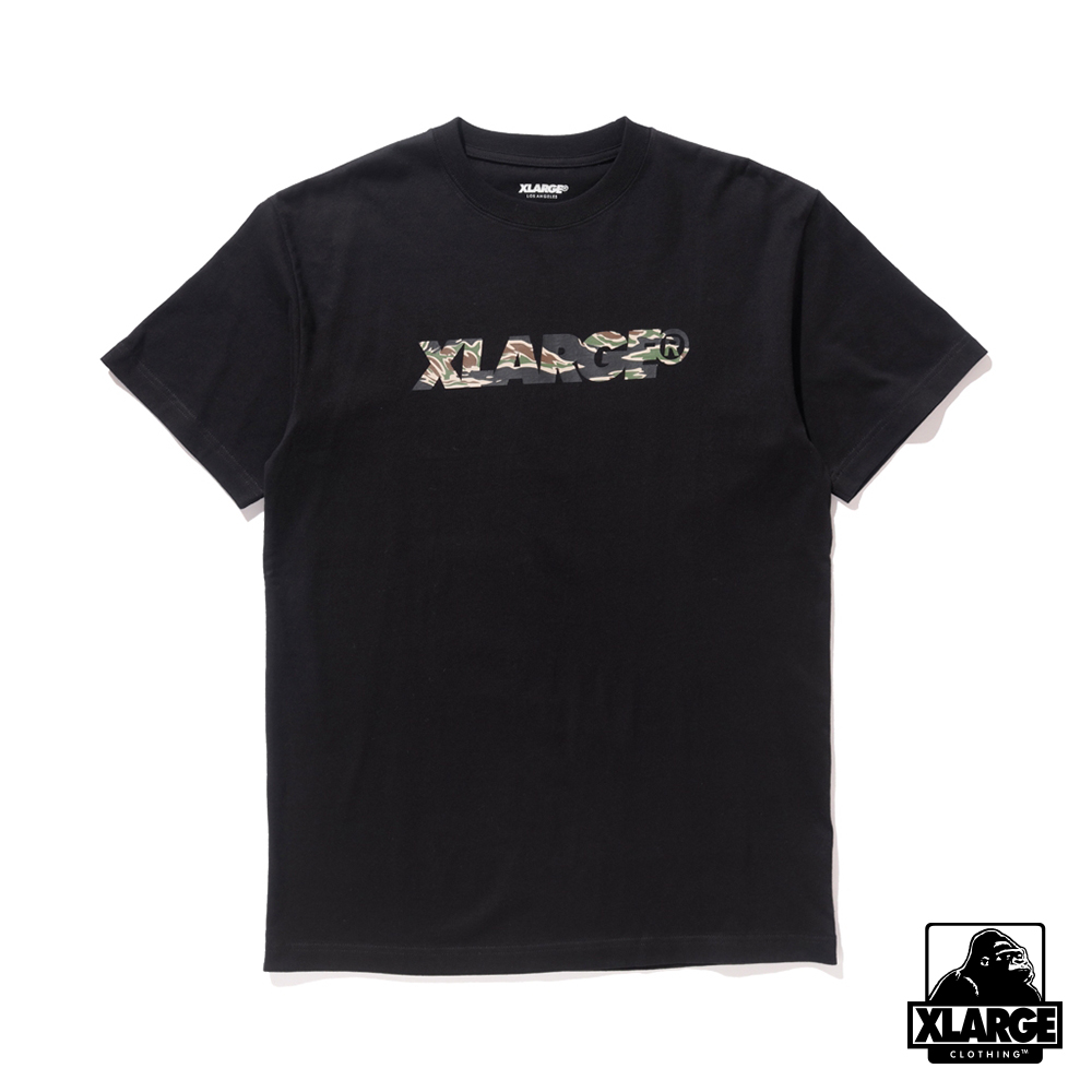 XLARGE S/S TEE TIGER CAMO STANDARD LOGO-黑