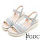 GDC-清新百搭款經典線條春夏舒適涼鞋-淺藍色 product thumbnail 1