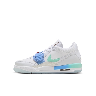 NIKE AIR JORDAN LEGACY 312 LOW (GS) 男女大童籃球鞋-白藍綠-FN8896131