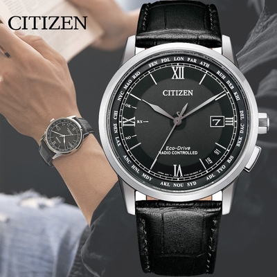 CITIZEN 星辰 經典 萬年曆光動能電波錶CB0151-19E