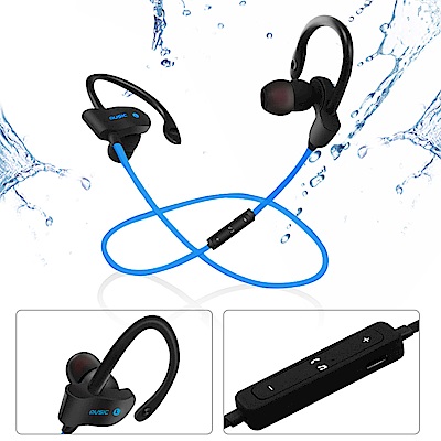 YANG YI 揚邑 YS004 運動立體聲耳掛入耳式藍芽耳機-藍色