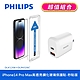 【PHILIPS飛利浦】 IPhone 14系列 高透亮鋼化玻璃保護貼+20W 2port PD充電器 (DLK1203~06+DLP4326C) product thumbnail 10