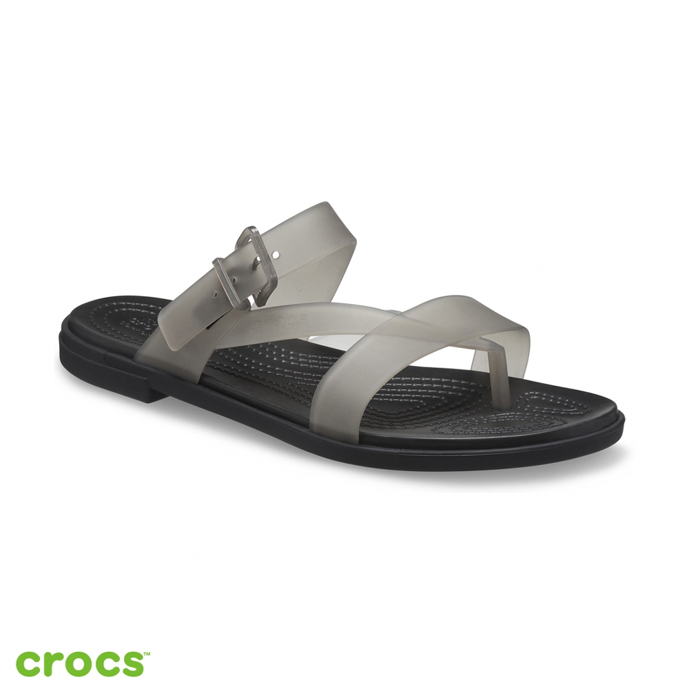 Crocs卡駱馳 (女鞋) 特蘿莉度假風半透明拖鞋-207173-001 product image 1