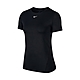 Nike 運動短袖 Pro Dri-FIT Mesh Tee 女款 黑 腰身 修身 透氣 快乾 短T AO9952-010 product thumbnail 1