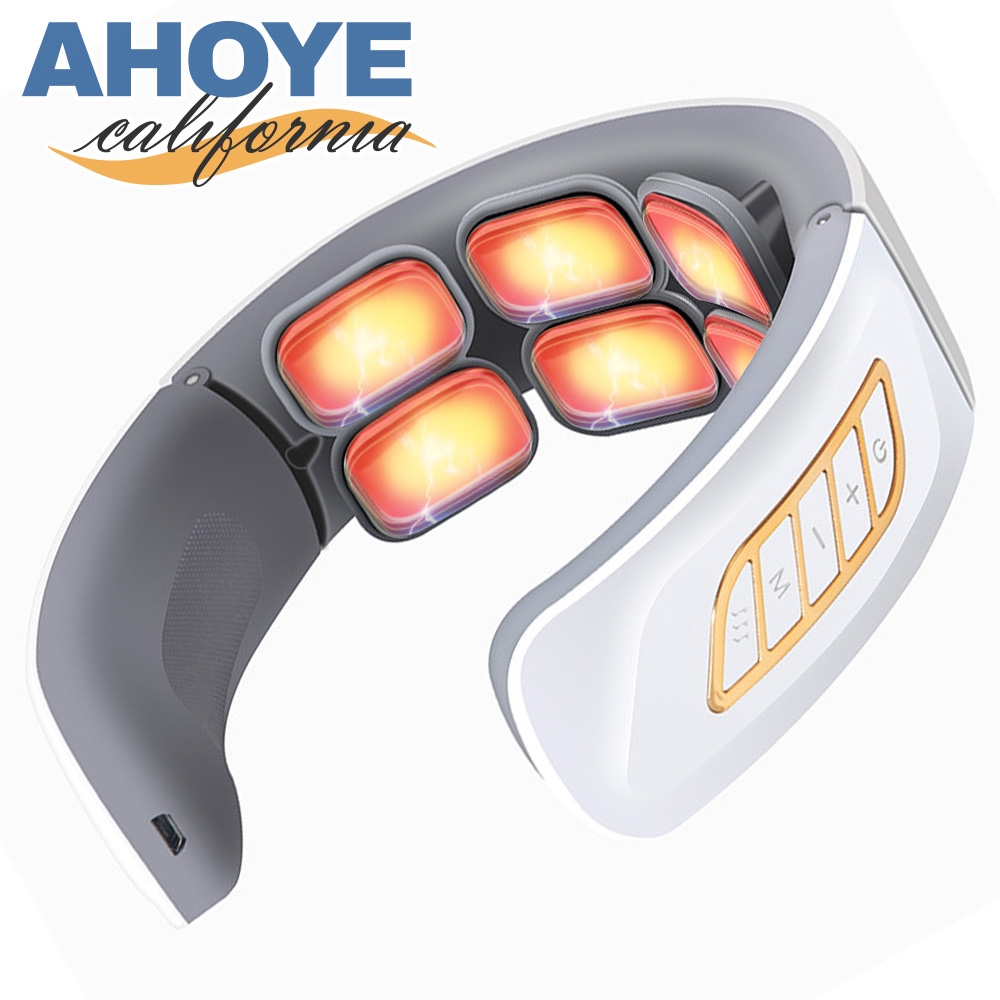 Ahoye 3D深層熱敷電療肩頸按摩器 (六頭-九段可調)