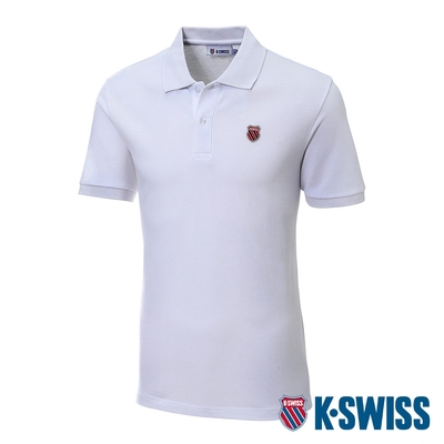 K-SWISS 23SS EC Classic Polo短袖POLO衫-男-白