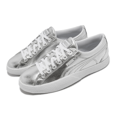 Puma 休閒鞋 Love Metallic Wns 復古 女鞋 亮面 銀 海外限定 37224802