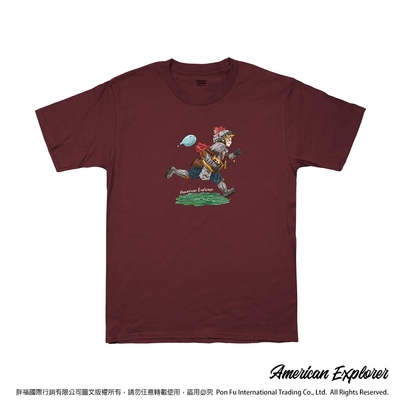 American Explorer 美國探險家 印花T恤(客製商品無法退換) 圓領 美國棉 T-Shirt 獨家設計款 棉質 短袖 -勇者