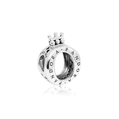 Pandora 潘朵拉 皇冠O字Logo造型 純銀墜飾 串珠