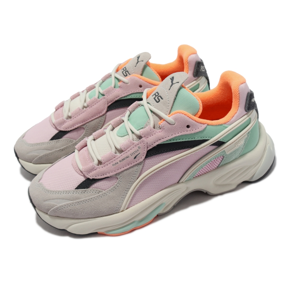 Puma 休閒鞋 RS Connect Drip 女鞋 海外限定 麂皮 網布 透氣 支撐 緩震 彩色 368610-03