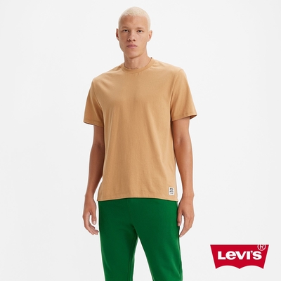 Levis Gold Tab金標系列 男款 寬鬆版短袖素T恤 卡其黃