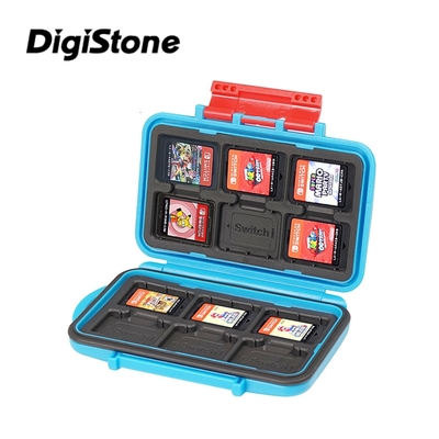 DigiStone 任天堂 Switch NS 遊戲卡收納盒12片裝 【四邊防水防震壓條加密型】