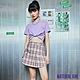 MATERIAL GIRL 迷幻紫格紋百摺短裙-B2311 product thumbnail 1