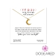 美國DOGEARED 弦月鋯石鍍金祈願項鍊 Love Through All Phases Crescent Necklace product thumbnail 1