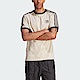 Adidas 3-Stripes Tee [IM2079] 男 短袖 上衣 T恤 亞洲版 復古 休閒 修身 撞色 米 黑 product thumbnail 1