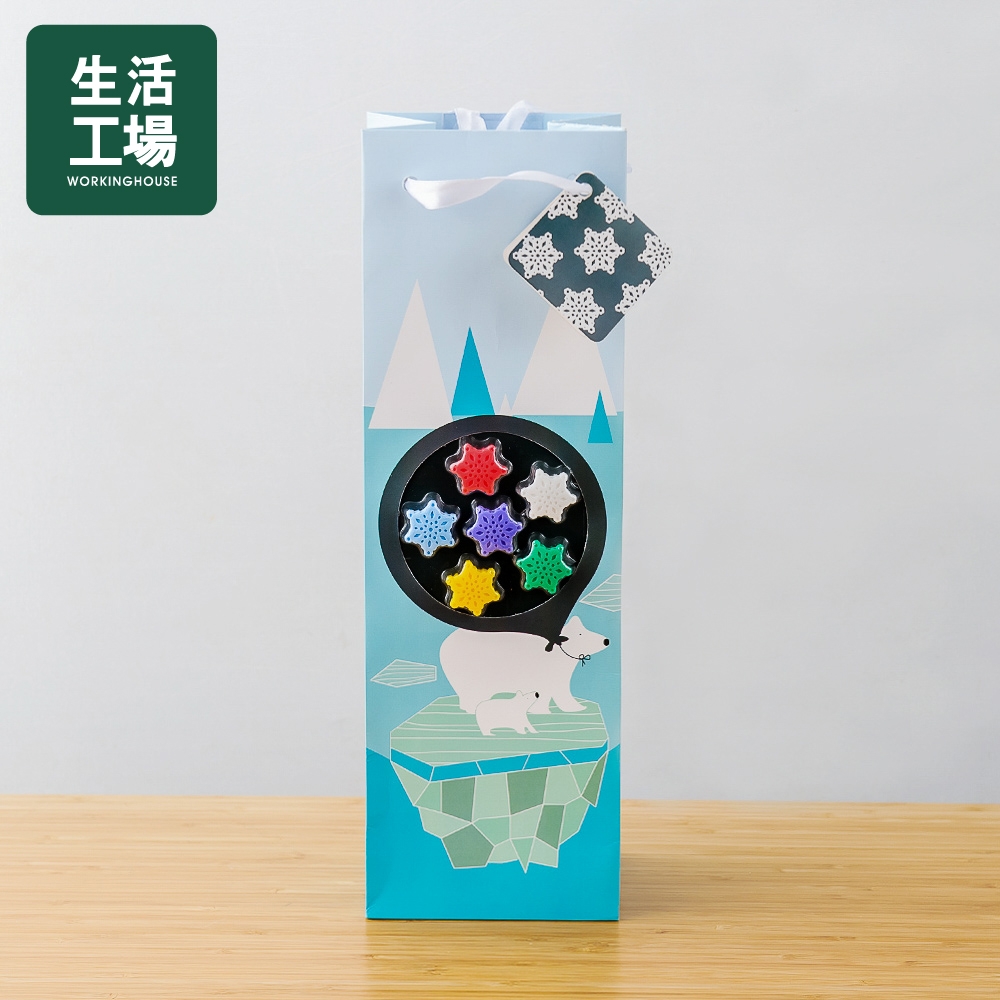 【生活工場】Gift concept北極熊禮盒提袋(酒杯標誌)