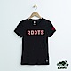 女裝Roots 織紋LOGO短袖T恤-黑 product thumbnail 1