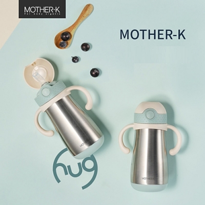 Baby童衣 【韓國MOTHER-K】 頂級不繡鋼學習杯 保溫杯 保冷杯 350ml 88530