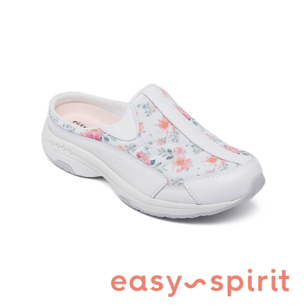Easy Spirit-seTRAVELTIME526 牛皮舒適花紋包覆拖鞋-白色 product image 1