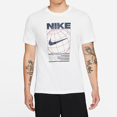 NIKE 上衣 短袖上衣 運動 慢跑 男款 白 DA1773-100 Dri-FIT