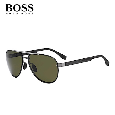 HUGO BOSS- BOSS 0811/F/S 飛行太陽眼鏡 黑色