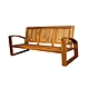 吉迪市柚木家具 柚木曲線扶手造型三人椅 RPLI001A 不含墊 沙發椅 客廳 腳椅 椅子 木沙發 product thumbnail 3