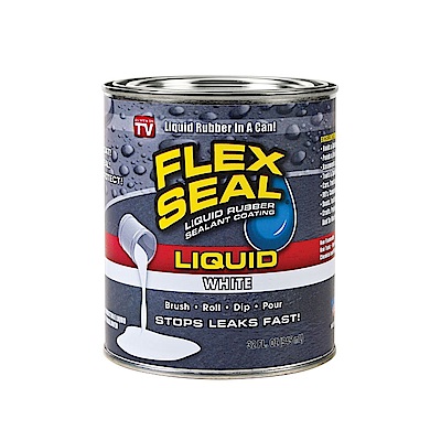 美國FLEX SEAL LIQUID萬用止漏膠(亮白色/大桶裝)