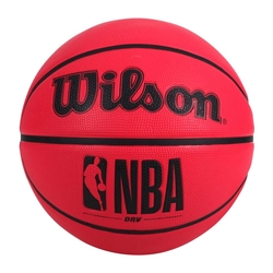 WILSON NBA DRV系列 橡膠籃球 #7-訓練 室外 戶外 7號球 WTB9303XB07 紅黑