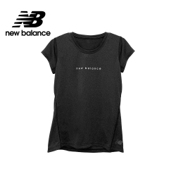 【New Balance】NB DRY 經典排汗短袖上衣_女性_黑色_A