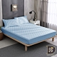 岱思夢 高效能防潑水床包式保潔墊+枕套三件組-加大6尺 淺藍 product thumbnail 2