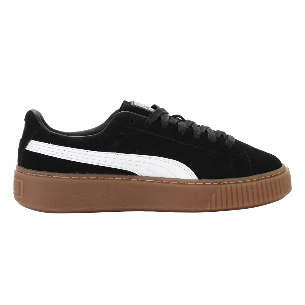 puma platform suede black