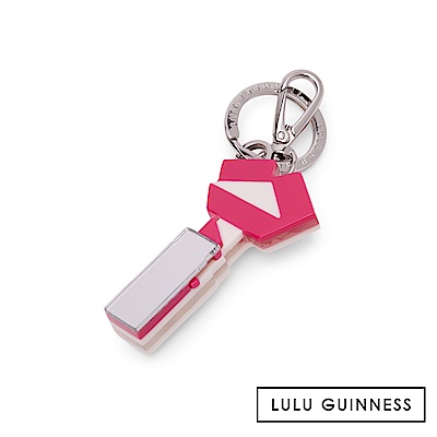 LULU GUINNESS TAPE LIP & LIPSTICK 鑰匙圈