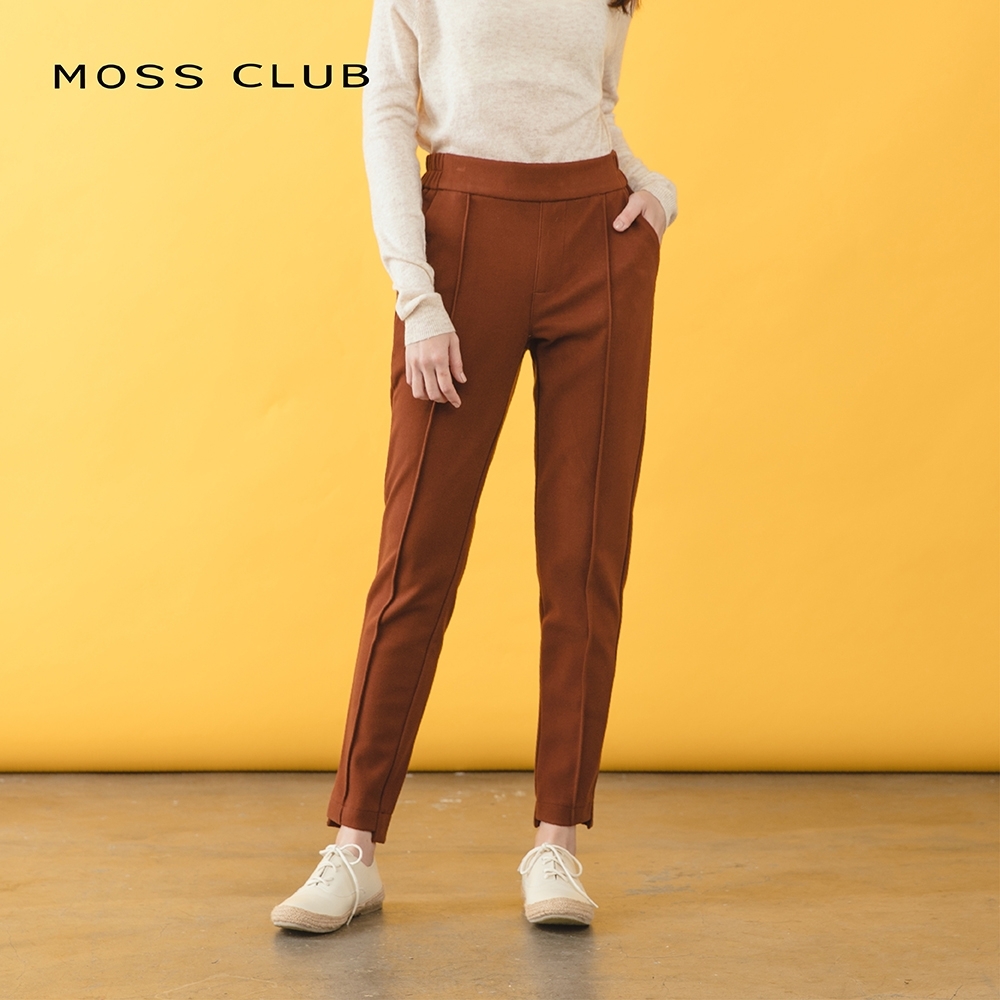 【MOSS CLUB】百搭素面款-長褲(二色)