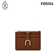 FOSSIL Vada 真皮拉鍊卡夾-咖啡色 SL8278200 product thumbnail 1