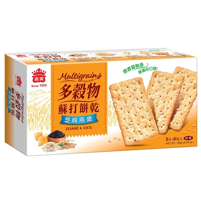 義美 多穀物蘇打餅乾(芝麻燕麥)180g