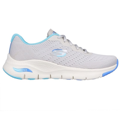 SKECHERS ARCH FIT 女休閒鞋-灰藍-149722GYBL