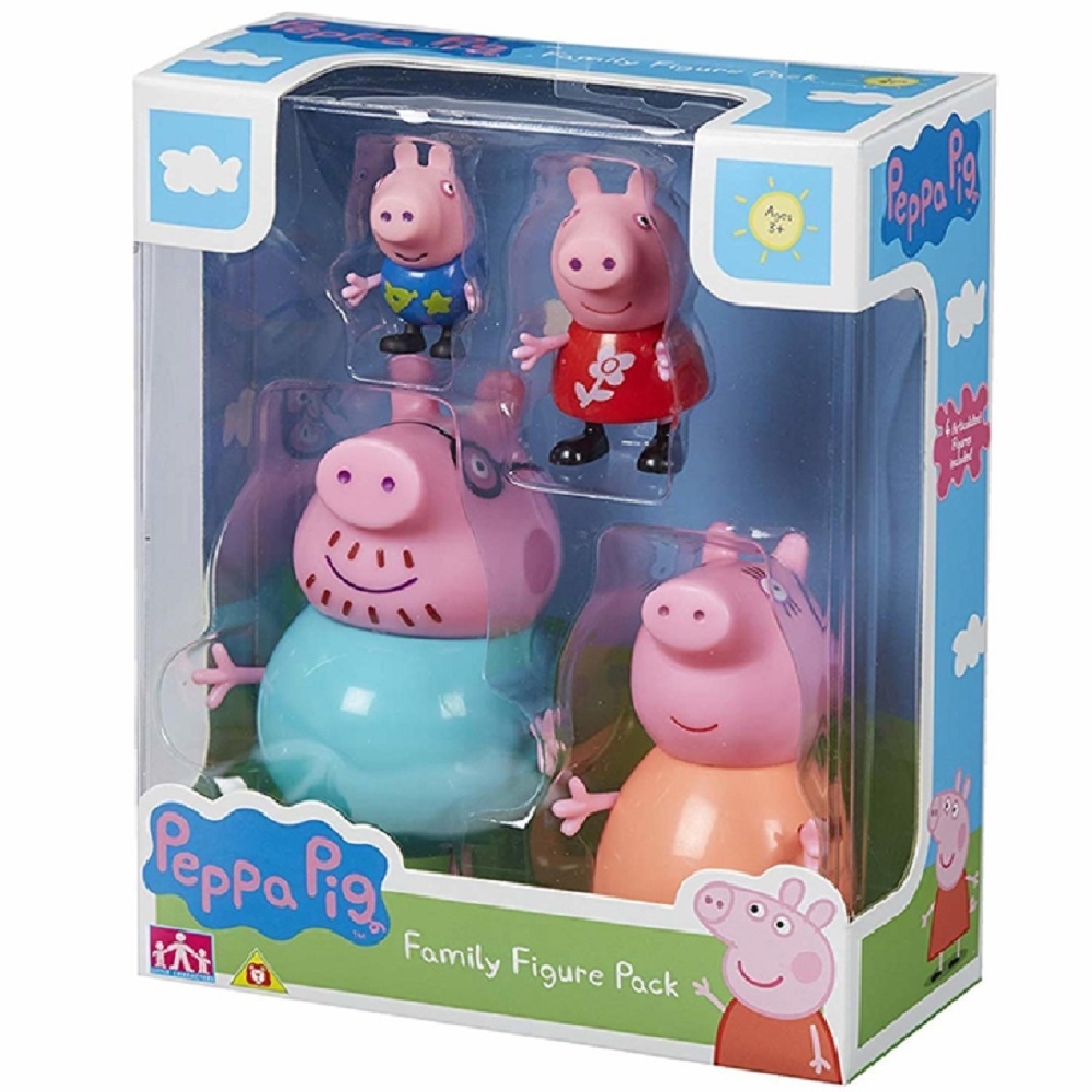 PEPPA PIG 粉紅豬小妹-溫馨家庭公仔4入