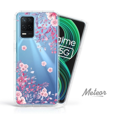 Meteor realme 8 5G 奧地利水鑽彩繪防摔殼 - 春日微風