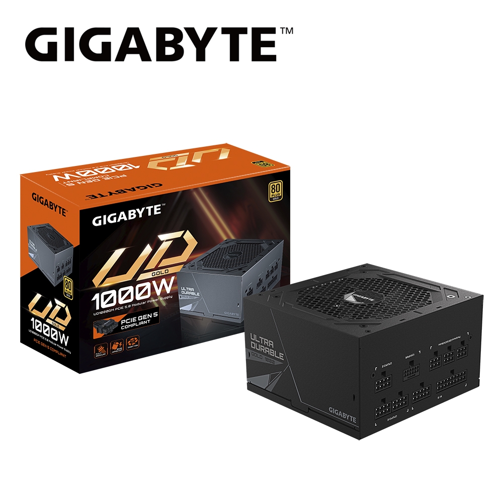 【GIGABYTE 技嘉】UD1000GM PG5電源供應器(雙8/金牌/全模/主日系/10年保修)