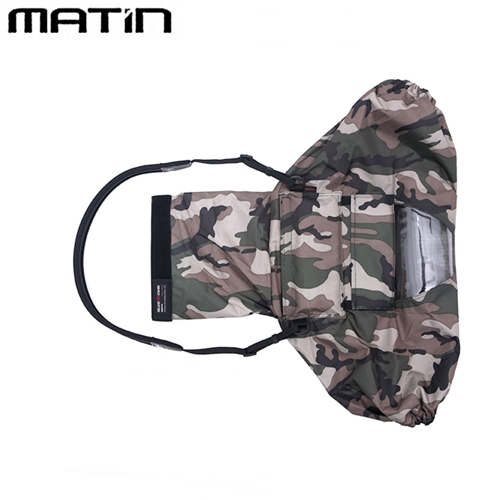韓國製馬田Matin單眼單反相機罩防水相機雨衣M-7101迷彩附背帶環(可雙手操作;可收縮鏡頭口;操作透明窗口)防風罩防塵罩 適打鳥拍鳥